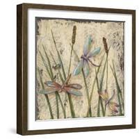 Dancing Dragonflies I-Jade Reynolds-Framed Art Print