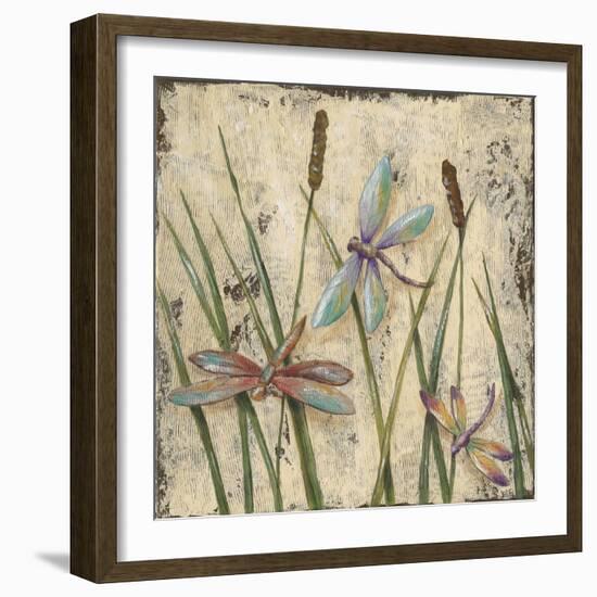 Dancing Dragonflies I-Jade Reynolds-Framed Art Print