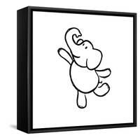 Dancing Elephant-Marcus Prime-Framed Stretched Canvas