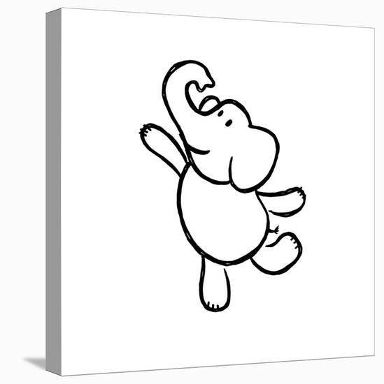 Dancing Elephant-Marcus Prime-Stretched Canvas