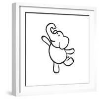 Dancing Elephant-Marcus Prime-Framed Art Print