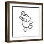 Dancing Elephant-Marcus Prime-Framed Art Print