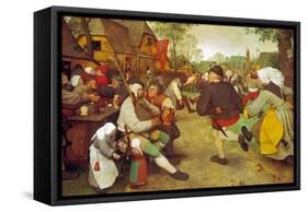 Dancing Farmers, about 1568-Pieter Bruegel the Elder-Framed Stretched Canvas