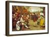 Dancing Farmers, about 1568-Pieter Bruegel the Elder-Framed Giclee Print