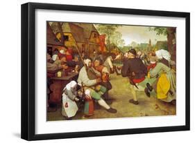 Dancing Farmers, about 1568-Pieter Bruegel the Elder-Framed Giclee Print