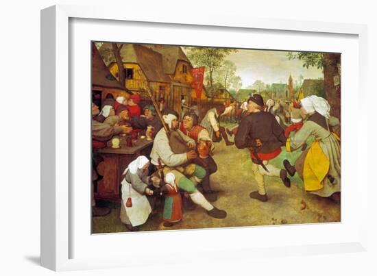 Dancing Farmers, about 1568-Pieter Bruegel the Elder-Framed Giclee Print