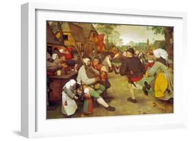 Dancing Farmers, about 1568-Pieter Bruegel the Elder-Framed Giclee Print