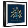 Dancing Feet-Blue Fish-Framed Art Print