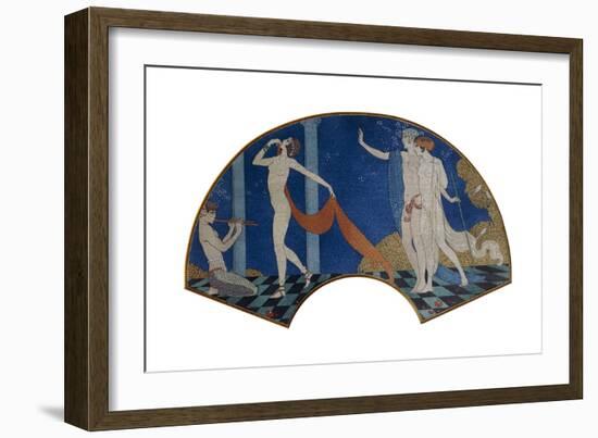 Dancing Figures on a Terrace, 1911-Georges Barbier-Framed Giclee Print