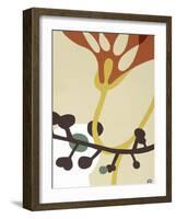 Dancing Flowers V-Mary Calkins-Framed Premium Giclee Print