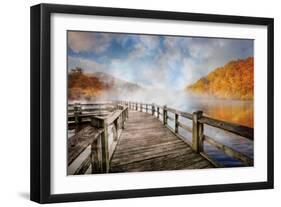 Dancing Fog at the Lake-Celebrate Life Gallery-Framed Art Print