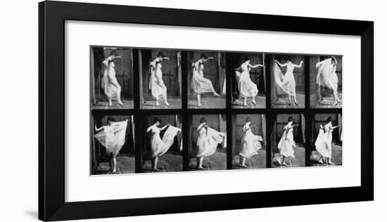 Dancing Girl, 1887-Eadweard Muybridge-Framed Giclee Print