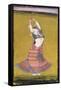 Dancing Girl, Early 19th Century (Gouache with Gold and Silver Paint on Paper)-null-Framed Stretched Canvas