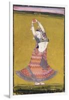 Dancing Girl, Early 19th Century (Gouache with Gold and Silver Paint on Paper)-null-Framed Giclee Print