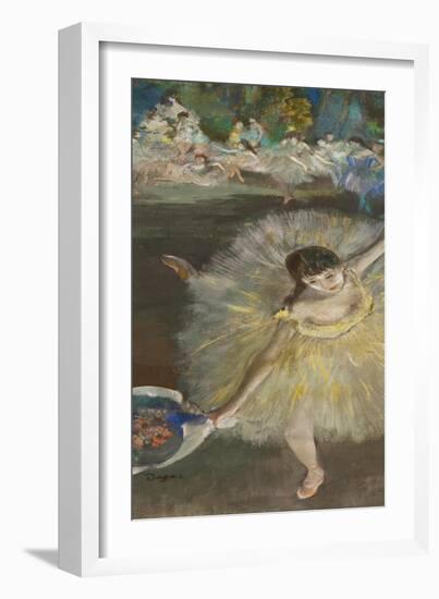 Dancing Girl, Fin D'Arabesque, 1877-Edgar Degas-Framed Giclee Print