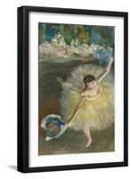 Dancing girl-Fin dArabesque (1877).-Edgar Degas-Framed Premium Giclee Print