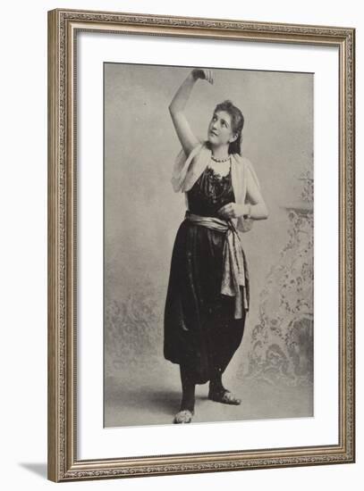 Dancing Girl from the Hungarian Cafe Chantant-null-Framed Photographic Print
