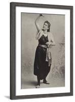 Dancing Girl from the Hungarian Cafe Chantant-null-Framed Photographic Print