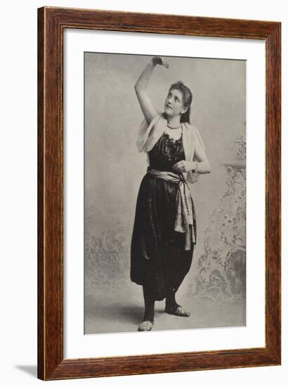 Dancing Girl from the Hungarian Cafe Chantant-null-Framed Photographic Print