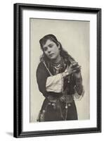 Dancing Girl in the Street of Cairo Theatre-null-Framed Photographic Print