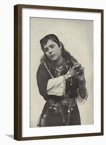 Dancing Girl in the Street of Cairo Theatre-null-Framed Photographic Print