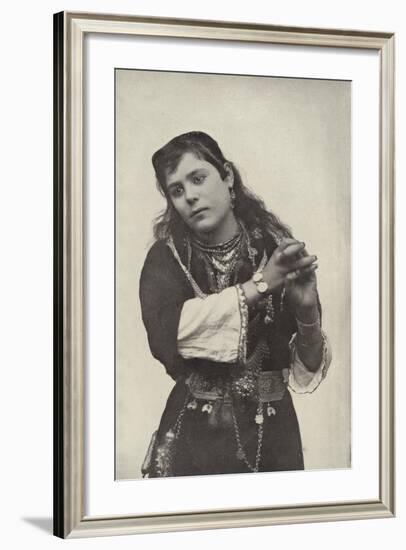 Dancing Girl in the Street of Cairo Theatre-null-Framed Photographic Print