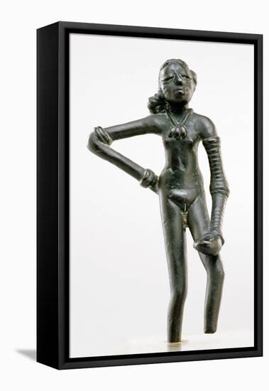 Dancing Girl, Mohenjodaro Culture, 3000 Bc-null-Framed Stretched Canvas