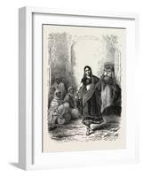 Dancing Girl of Mewat, India-null-Framed Giclee Print