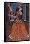 Dancing Girl with Castanets, Early 19th C-null-Framed Stretched Canvas