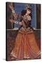 Dancing Girl with Castanets, Early 19th C-null-Stretched Canvas