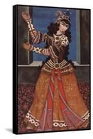 Dancing Girl with Castanets, Early 19th C-null-Framed Stretched Canvas