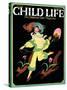 Dancing Girl with Squirrels - Child Life, June 1925-Hazel Frazee-Stretched Canvas