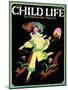 Dancing Girl with Squirrels - Child Life, June 1925-Hazel Frazee-Mounted Giclee Print