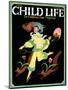 Dancing Girl with Squirrels - Child Life, June 1925-Hazel Frazee-Mounted Giclee Print