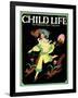 Dancing Girl with Squirrels - Child Life, June 1925-Hazel Frazee-Framed Giclee Print