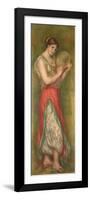 Dancing Girl with Tambourine, 1909-Pierre-Auguste Renoir-Framed Giclee Print