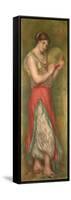 Dancing Girl with Tambourine, 1909-Pierre-Auguste Renoir-Framed Stretched Canvas