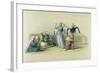 Dancing Girls at Cairo, from 'Egypt and Nubia', engraved by Louis Haghe-David Roberts-Framed Giclee Print