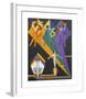 Dancing Girls in Rays of Colour-Ernst Ludwig Kirchner-Framed Premium Giclee Print