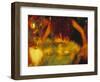 Dancing Girls in Traditional Costume, Cook Islands-Neil Farrin-Framed Photographic Print