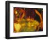 Dancing Girls in Traditional Costume, Cook Islands-Neil Farrin-Framed Photographic Print