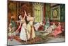 Dancing Girls (Oil on Canvas)-Fabio Fabbi-Mounted Giclee Print