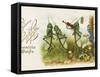 Dancing Grasshoppers - Russian Postcard-null-Framed Stretched Canvas