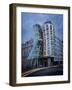 Dancing House (Fred and Ginger Building), by Frank Gehry, at Dusk, Prague, Czech Republic-Nick Servian-Framed Photographic Print