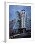 Dancing House (Fred and Ginger Building), by Frank Gehry, at Dusk, Prague, Czech Republic-Nick Servian-Framed Photographic Print