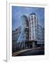 Dancing House (Fred and Ginger Building), by Frank Gehry, at Dusk, Prague, Czech Republic-Nick Servian-Framed Photographic Print