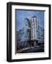 Dancing House (Fred and Ginger Building), by Frank Gehry, at Dusk, Prague, Czech Republic-Nick Servian-Framed Premium Photographic Print