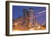 Dancing House (Ginger and Fred) by Frank Gehry, at Night, Prague, Czech Republic, Europe-Angelo-Framed Photographic Print