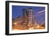 Dancing House (Ginger and Fred) by Frank Gehry, at Night, Prague, Czech Republic, Europe-Angelo-Framed Photographic Print