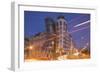 Dancing House (Ginger and Fred) by Frank Gehry, at Night, Prague, Czech Republic, Europe-Angelo-Framed Photographic Print